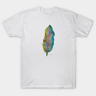 Feather Glitch #1 T-Shirt